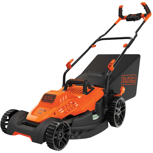 Lawn Mower with Comfort Grip Handle, Push Walk-Behind, Electric, 17" Cutting Width Equipment World