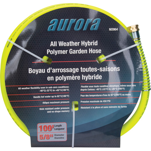 Hybrid Garden Hose, Copolymer, 5/8" dia. x 100' Equipment World