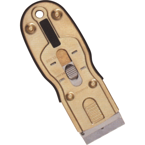 Ergonomic Razor Scrapers, Carbon Steel Blade, 1-1/2" Wide, Rubber Handle Equipment World