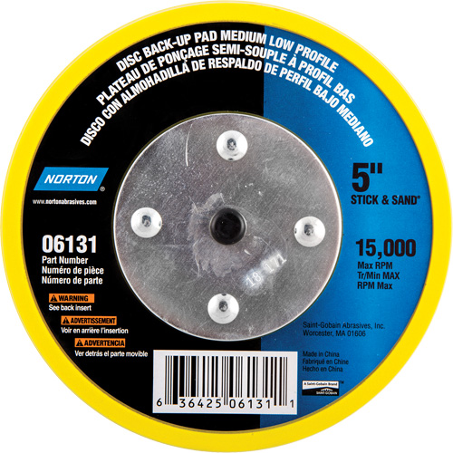 Back Up Pads For PSA & Hook And Loop Paper Discs Equipment World