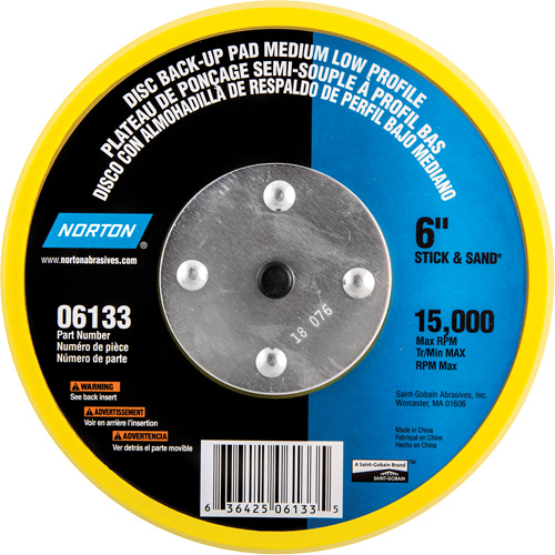 Back Up Pads For PSA & Hook And Loop Paper Discs Equipment World
