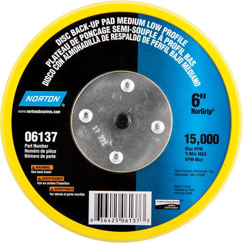 Back Up Pads For PSA & Hook And Loop Paper Discs Equipment World