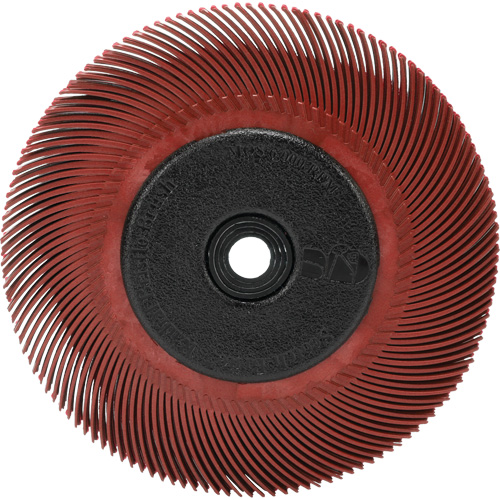 BROSSE RADIALE BRISTLE T-C,6",A/ADAPTATEUR 220, C&eacute;ramique, Grain 220, 6" dia. Equipment World