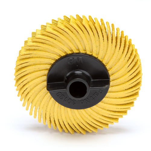 Meule en soie radiale Scotch-Brite, Oxyde d'aluminium, Grain 80, 2" dia. Equipment World