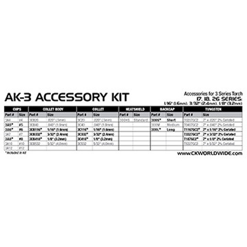 Torch Accessory Kits - WP-18, WP-18V, WP-26, WP-26V Torch Series Equipment World
