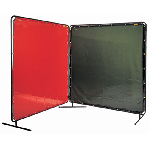Welding Screen and Frame, Olive, 6' x 6' Equipment World