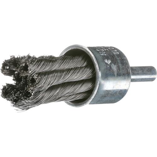 Knot Wire End Brush, 1" Dia., 0.02" Wire Dia., 1/4" Shank Equipment World