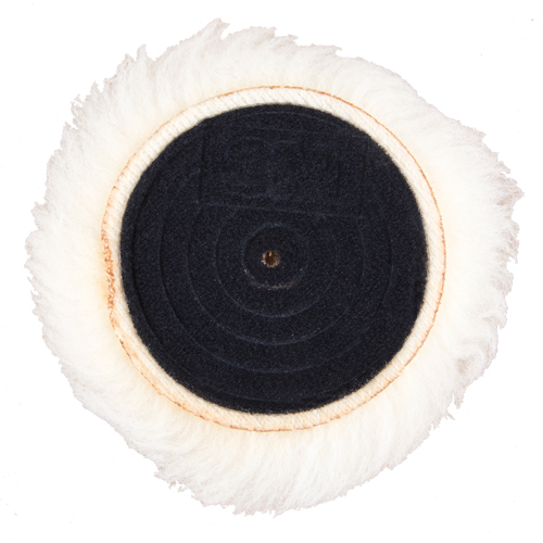 Finesse-it Natural Buffing Pad, 3" Dia., Wool Equipment World