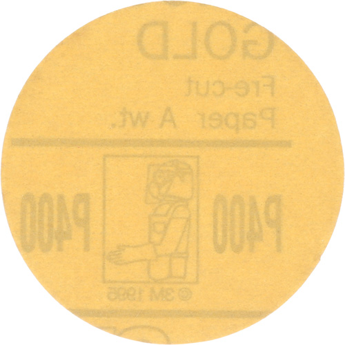 Disque dor&eacute; Hookit, dia 3", Grain P400, Oxyde d'aluminium, Poids C Equipment World