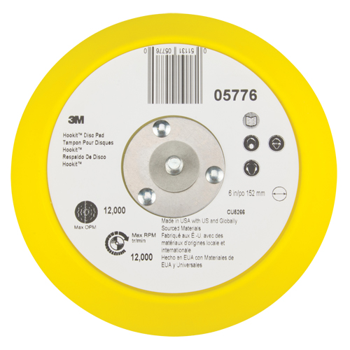 Hookit Disc Pad, 6" Dia. Equipment World