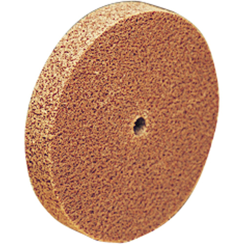 Scotch-Brite Cut & Polish Unitized Wheel, 6" x 1/8", 1/2" Arbor, Coarse Grit, Aluminum Oxide Equipment World