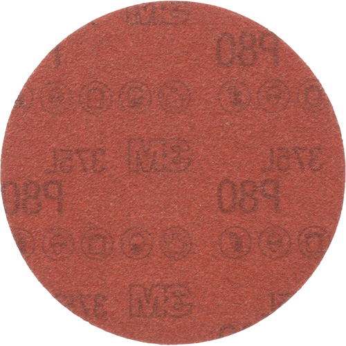 3M 375L Sanding Disc - 5", 5" Dia., P80 Grit, Aluminum Oxide Equipment World