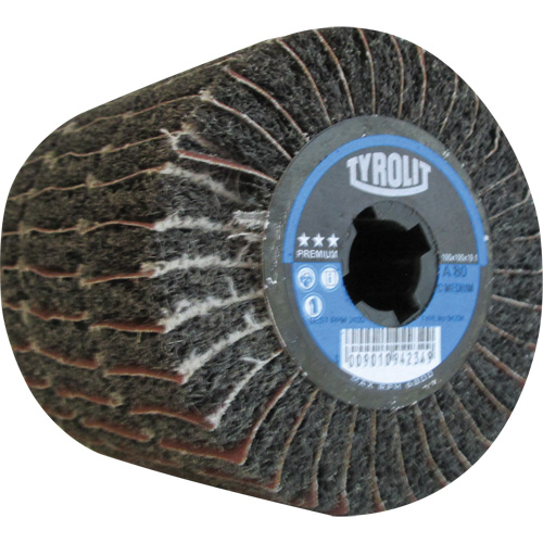 Pro-Line Surface Conditioning Drum, 4" Dia. x 4" W, 3/4" Arbor, 80 Grit, Aluminum Oxide Equipment World