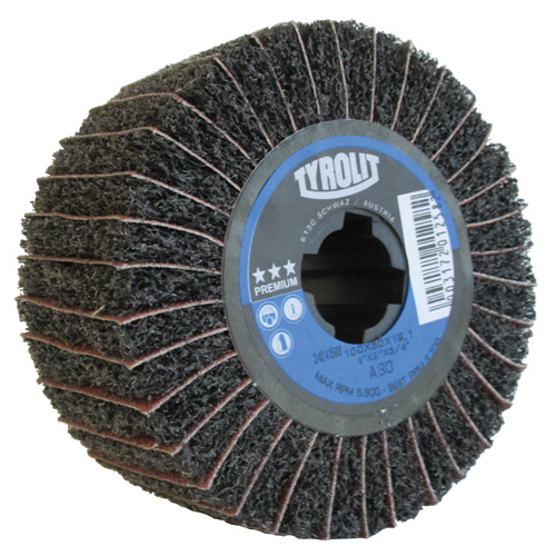 Pro-Line Surface Conditioning Drum, 4" Dia. x 2" W, 3/4" Arbor, 80 Grit, Aluminum Oxide Equipment World
