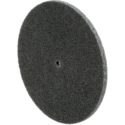 Scotch-Brite EXL Unitized Wheel, 6" x 1/4", 1/4" Arbor, Fine Grit, Silicon Carbide Equipment World