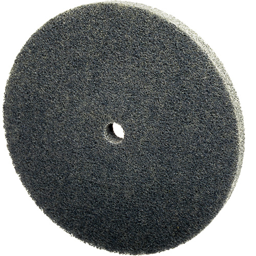 Scotch-Brite EXL Unitized Wheel, 3" x 1/4", 1/4" Arbor, Fine Grit, Silicon Carbide Equipment World