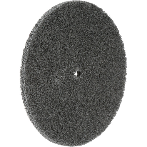 Scotch-Brite EXL Unitized Wheel, 5" x 1/4", 1/4" Arbor, Fine Grit, Silicon Carbide Equipment World