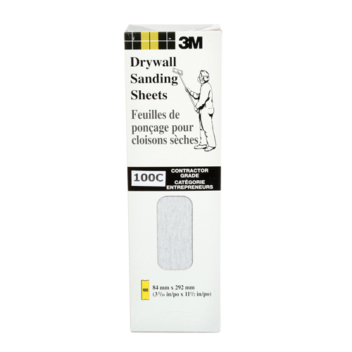 Feuille de placopl&acirc;tre frais&eacute;e Tri-M-Rite Fre-Cut, 11-1/4" x 3-5/16", Grain 100, Carbure de silicium Equipment World