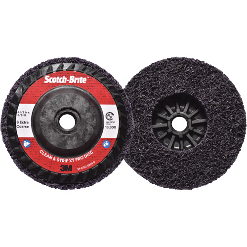 Disque  Clean and Strip  XT Pro Scotch-Brite, 4-1/2" dia., Grain Extra grossier, Carbure de silicium Equipment World