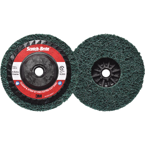 Disque extra coupe  Clean and Strip  XT Pro Scotch-Brite, 5" dia., Grain Extra grossier, Oxyde d'aluminium Equipment World