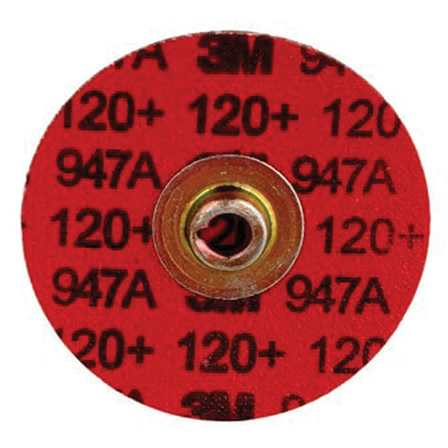 Disque &agrave; bordure durable Cubitron II Roloc, 3" dia., Grain 120+, C&eacute;ramique Equipment World
