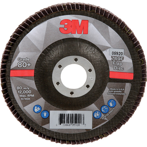 769F Flap Disc, 5" x 7/8", Type 29, 80+ Grit, Ceramic Equipment World
