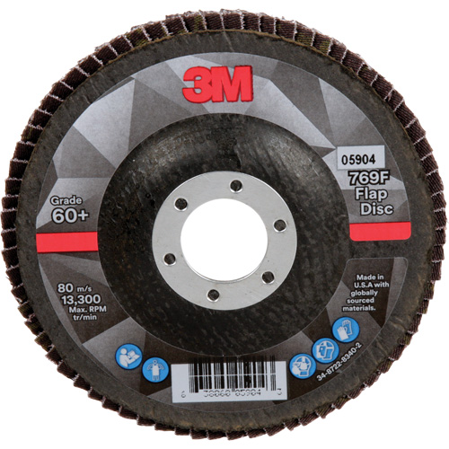 769F Quick Change Flap Disc, 4-1/2" x 7/8", Type 27, 60+ Grit, Ceramic Equipment World