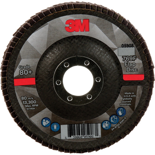 769F Quick Change Flap Disc, 4-1/2" x 7/8", Type 29, 80+ Grit, Ceramic Equipment World