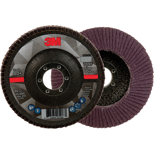 769F Quick Change Flap Disc, 4-1/2" x 7/8", Type 29, 80+ Grit, Ceramic Equipment World