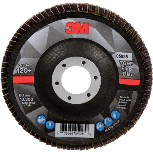 769F Quick Change Flap Disc, 4-1/2" x 7/8", Type 29, 120+ Grit, Ceramic Equipment World