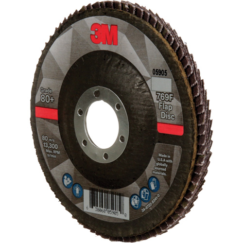 769F Quick Change Flap Disc, 4-1/2" x 7/8", Type 27, 80+ Grit, Ceramic Equipment World