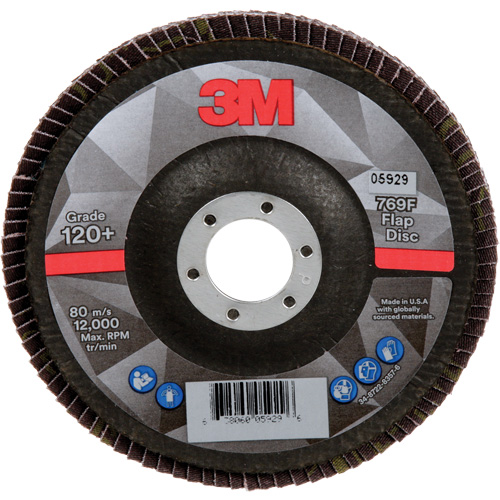 769F Quick Change Flap Disc, 5" x 7/8", Type 29, 120+ Grit, Ceramic Equipment World
