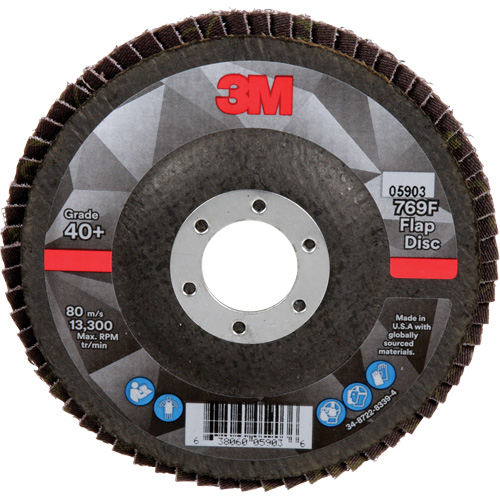 769F Quick Change Flap Disc, 4-1/2" x 7/8", Type 27, 40+ Grit, Ceramic Equipment World