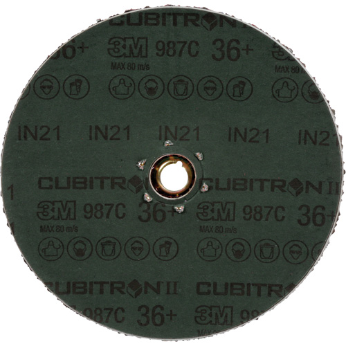 Disque en fibre 987C Cubitron II, C&eacute;ramique, 36+, 4-1/2" Dia Equipment World