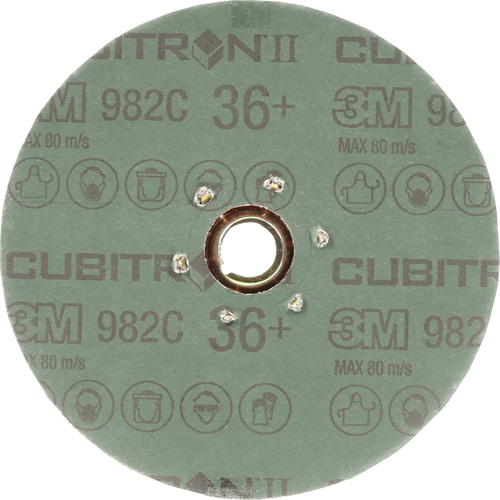 Disque en fibre 982C Cubitron II, C&eacute;ramique, 36+, 5" Dia Equipment World