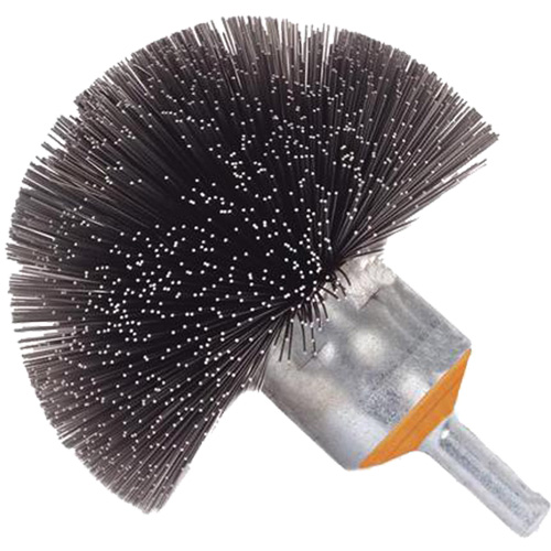 Spherical Mounted Crimped Wire Brush, 1-1/2", 0.008" Fill, 1/4" Shank Equipment World