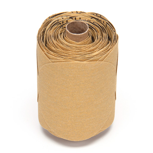 Stikit Gold Paper 216U Disc Roll, Aluminum Oxide, 5" W x 52' L, P100 Grit Equipment World