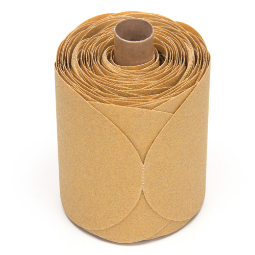Stikit Gold Paper 216U Disc Roll, Aluminum Oxide, 5" W x 52' L, P80 Grit Equipment World