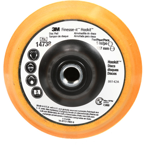 Finesse-it Hookit Disc Pad, 5" Dia. Equipment World