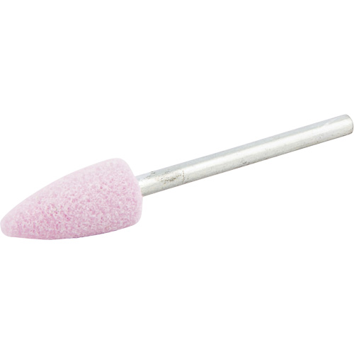 Vitrified Bond Mounted Point, B52, Aluminum Oxide, 3/8" Dia., 3/4" L, 80 Grit Equipment World