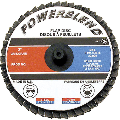 Powerblend Roll-On Flap Disc, 2" x Z40 Grit Equipment World