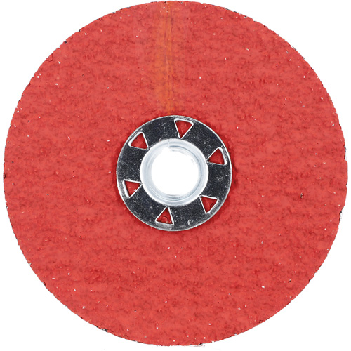 Disque de verrouillage en fibres avec fixation Speed-Change, 4-1/2" dia., Grain 24, C&eacute;ramique d'alumine Equipment World
