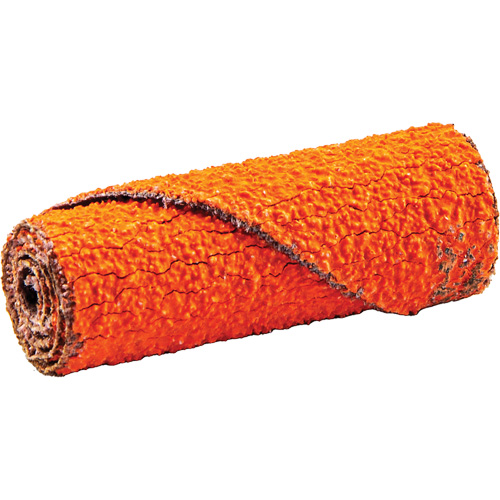 Cartridge Roll, 60 Grit, 1/2" Dia., Ceramic Alumina, 1-1/2" L, 1/8" Arbor Equipment World