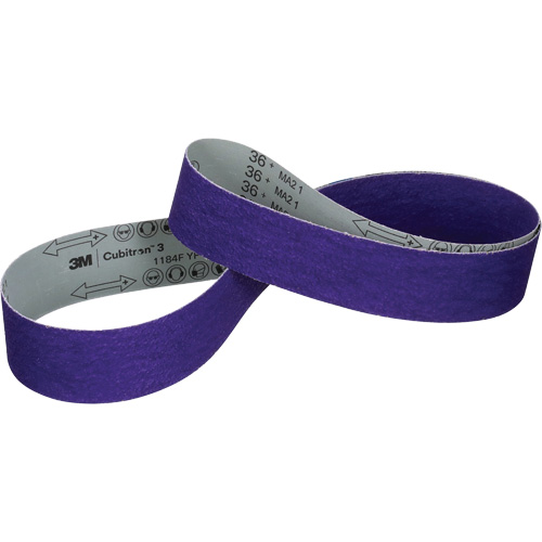 Cubitron 3 Cloth Belt 1184F, 3/4" W x 18" L, Ceramic, 36+ Grit Equipment World