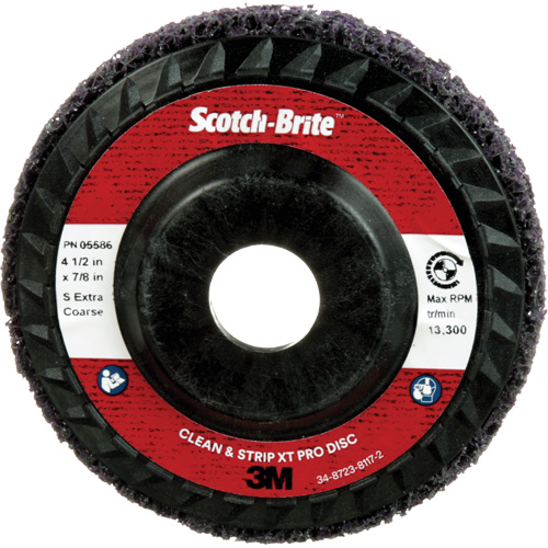 Disque Clean and Strip XT Pro XO-DC Scotch-Brite, 4-1/2" dia., Grain Extra grossier, Carbure de silicium Equipment World