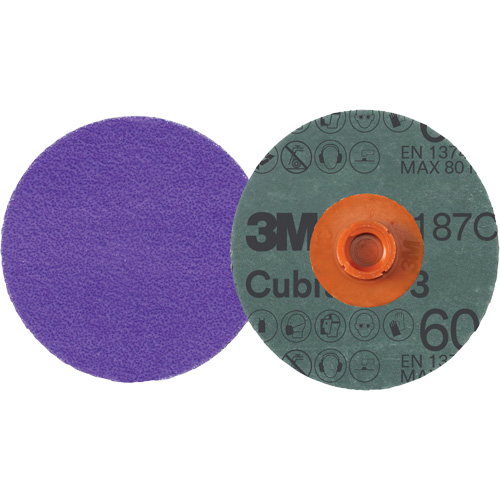 Cubitron 3 Roloc Fibre Disc, 4" Dia., 60+ Grit, Ceramic Equipment World