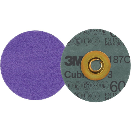 Cubitron 3 Roloc Fibre Disc, 3" Dia., 60+ Grit, Ceramic Equipment World