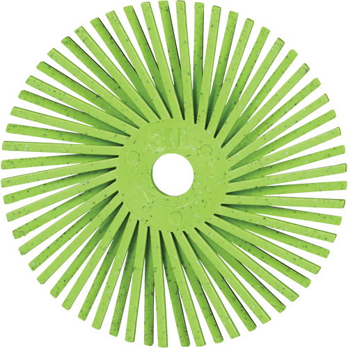 Brosse radiale en soies de pr&eacute;cision type A PN-RB Scotch-Brite , C&eacute;ramique, Grain 50+, 3" dia. Equipment World