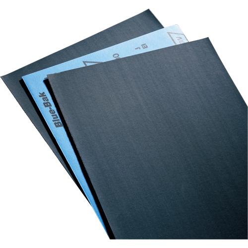 Sandpaper, Paper Sheets - Blue-Bak T414 Waterproof 9" X 11" Sheets, 9" x 11", 220 Grit, Silicon Carbide Equipment World