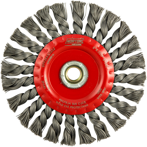 Roue compl&egrave;te de c&acirc;ble de torsion, Dia. 6", Fils 0,023", Arbre 5/8"-11, Acier Equipment World